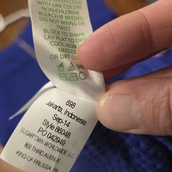 Lilly Pulitzer Coco short-sleeve shift dress size XL in a blue/purple - Picture 11 of 11